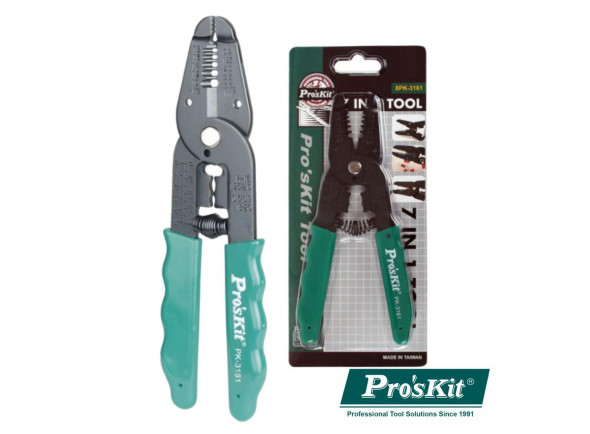 PROSKIT Alicate De Descarnar e Cravar 7 Em 1 0.9-5.5mm² PROSKIT Alicate De Descarnar e Cravar 7 Em 1 0.9-5.5mm²